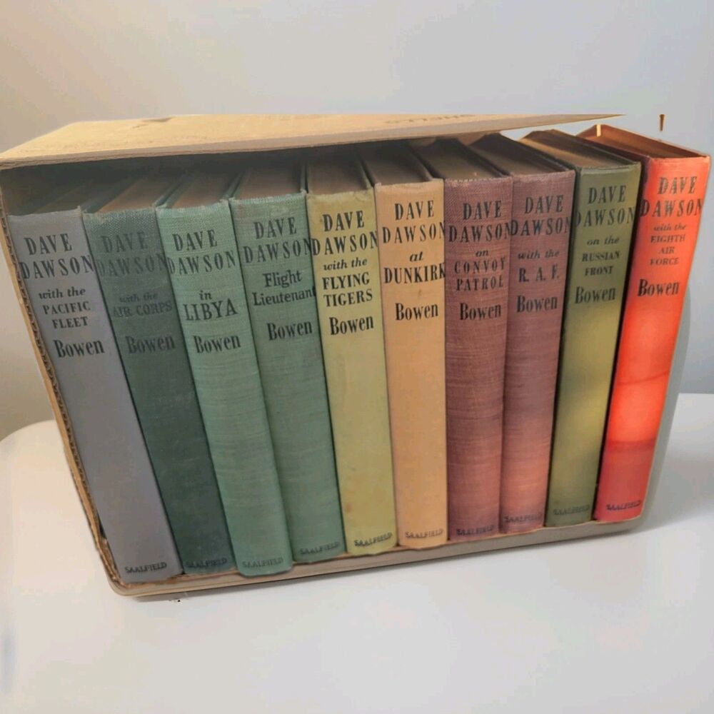 Dave Dawson War Adventure Books Lot of 10 WII 1940's Hardcover Collectible